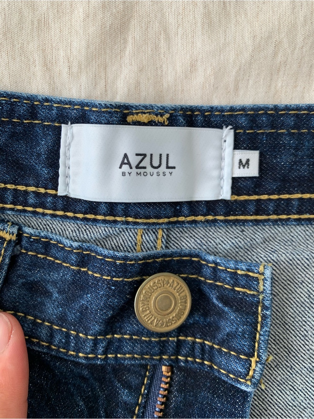 Moussy Azul Jeans High-Rise Wide Leg women’s  Jeans - Dark blue size M - Picture 4 of 10